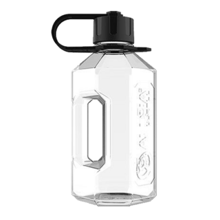 Alpha Designs Alpha Bottle XXL Jug 2,4L - průhledný černý popruh
