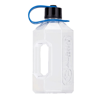 Alpha Designs Alpha Bottle XXL Jug 2,4L - průhledný modrý popruh