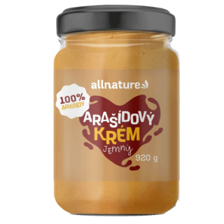 Allnature Arašídový krém 920g - jemný