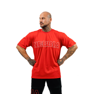 Nebbia Tričko s krátkým rukávem LEGACY 711 červené - XXL