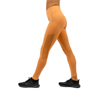 Nebbia Legíny se síťkou s vysokým pasem PERFORMANCE 480 oranžové - XS