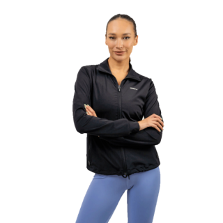 Nebbia Mikina na zip s odleskem SLEEK 481 černá - M