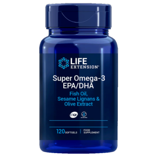 Life Extension Super Omega-3 EPA/DHA with Sesame Lignans & Olive Extract - 120 tobolek