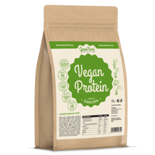 GreenFood Vegan protein 750g - čokoláda, lískový oříšek