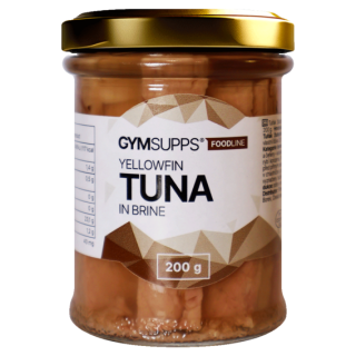 GymSupps Tuňák žlutoploutvý filety ve vlastní šťávě - 200g