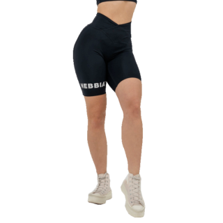 Nebbia Legínové šortky s vysokým pasem 9” SNATCHED 614 černé - L