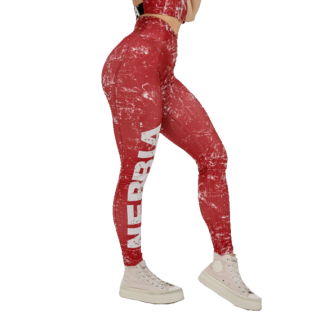 Nebbia Legíny na cvičení ROUGH GIRL 616 červené - L