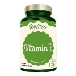 GreenFood Vitamín E - 120 kapslí