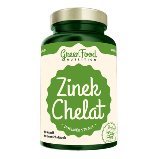 GreenFood Zinek Chelát - 90 kapslí