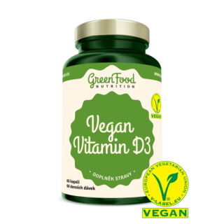 GreenFood Vegan Vitamin D3 - 90 kapslí