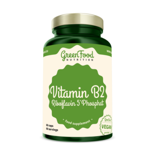 GreenFood Vitamin B2 Riboflavin 5'Phosphat - 90 kapslí