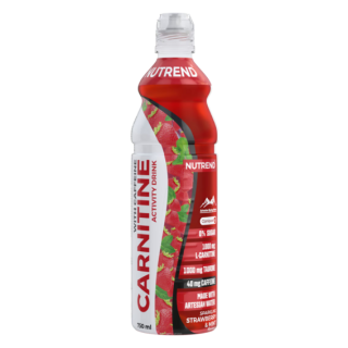 Nutrend Carnitine Activity Drink with Caffeine 750ml - jahoda, máta (perlivé)