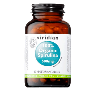 Viridian Spirulina 500mg Organic - 60 kapslí