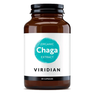 Viridian Chaga Extract Organic - 30 kapslí