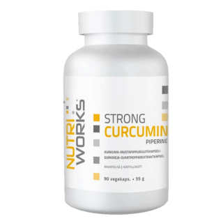 NutriWorks Strong Curcumin Piperine - 90 kapslí