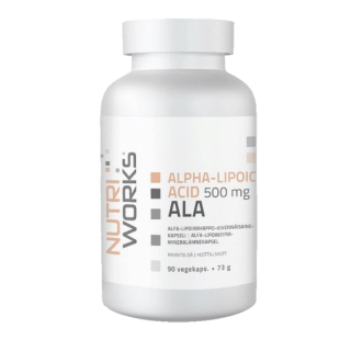 NutriWorks Alpha Lipoic Acid 500mg - 90 kapslí
