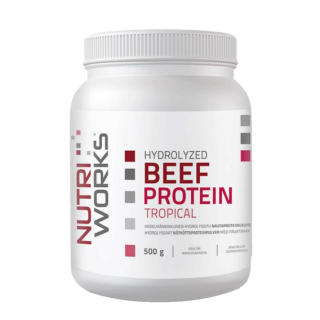 NutriWorks Hydrolyzed Beef Protein 500g - tropické ovoce
