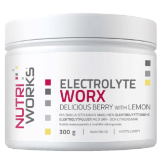 NutriWorks Electrolyte Worx NEW 300g - lesní plody, citron