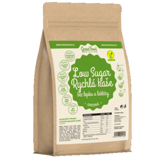 GreenFood Low Sugar Rychlá kaše 500g - ovesná