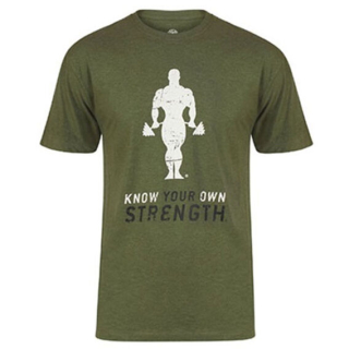 Golds Gym Pánské tričko Joe Premium armádní - S