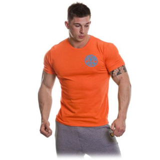 Golds Gym Pánské tričko Logo Chest oranžové - M