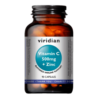 Viridian Vitamin C 500mg + Zinc - 90 kapslí
