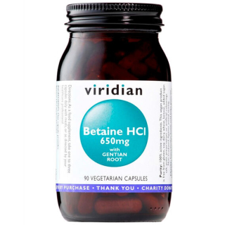 Viridian Betaine HCL - 90 kapslí