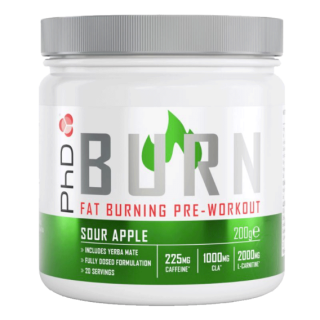 PhD Burn Pre-Workout 200g - kyselé jablko
