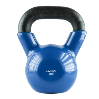 HMS Kettlebell pokrytý vinylem KN modrý - 4kg