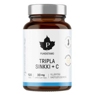 Puhdistamo Triple Zinc + Vitamin C - 120 kapslí