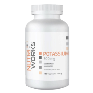 NutriWorks Potassium 300mg - 120 kapslí