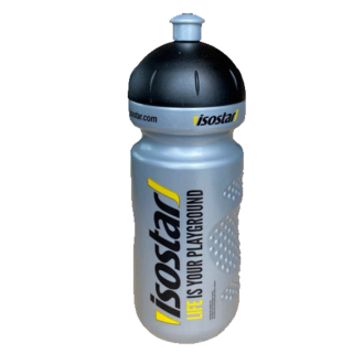 Isostar láhev 650ml - špunt - stříbrná