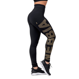 Nebbia Legíny GOLD Nebbia print 827 černé - XS