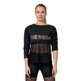 Nebbia Intense Tričko Intense Mesh 805 černé - XS