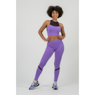 Nebbia FIT Activewear legíny s vysokým pasem 443 fialové - M