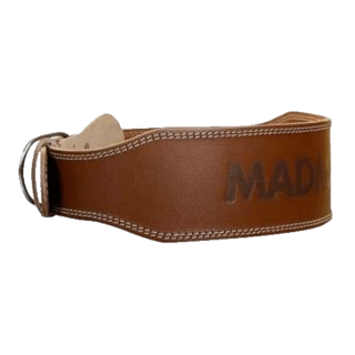 MadMax Opasek celokožený MFB246 tmavě hnědý - XXL