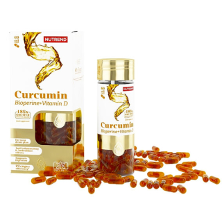 Nutrend Curcumin + Bioperine + Vitamin D - 60 kapslí