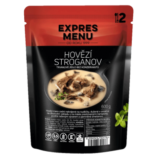 Expres menu Hovězí Stroganov (2 porce) - 600g