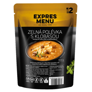 Expres menu Zelná polévka s klobásou (2 porce) - 600g