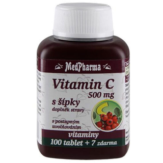 MedPharma Vitamin C 500mg s šípky - 107 tablet