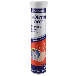 MedPharma Jablečný ocet + vit.C + inulin 20 tablet - zelené jablko