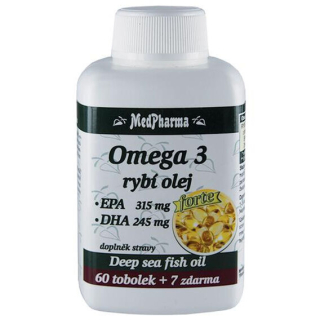MedPharma Omega 3 rybí olej FORTE - 67 tablet