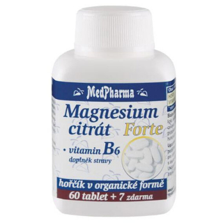 MedPharma Magnesium citrát Forte + vitamin B6 - 67 tablet