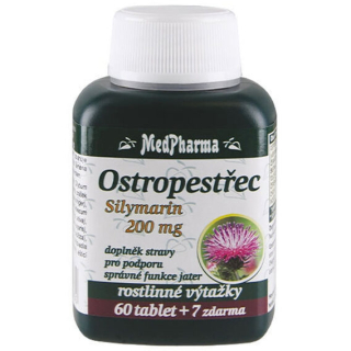 MedPharma Ostropestřec, silymarin - 67 tablet