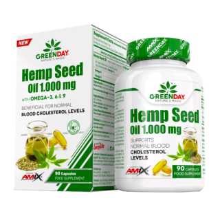 Amix Hemp Seed Oil 1.000mg - 90 kapslí