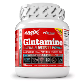 Amix Glutamine Ultra Amino Power 500g - pomeranč