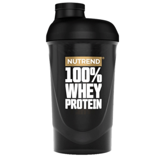 Nutrend Šejkr 100% Whey Protein 600ml - černý