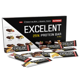 Nutrend Excelent Protein Bar 85g - černý rybíz, brusinka