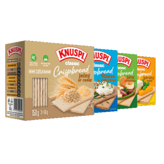 Knuspi Crispbread 150g - 3 druhy sýra