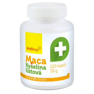 Wolfberry Maca extrakt + Kyselina listová - 120 kapslí